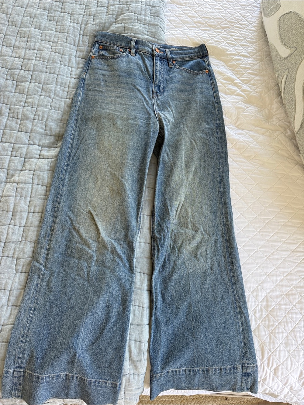 J. Crew Light Blue Wide-Leg Jeans
